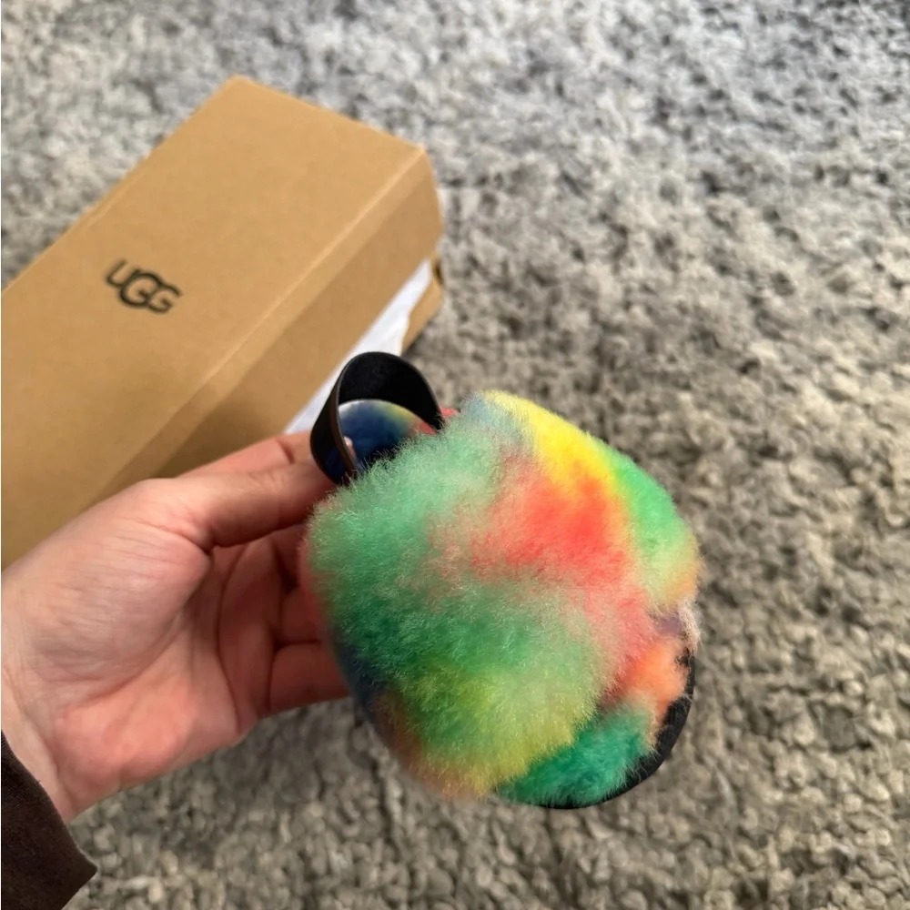 UGG Multicolor Fluffy Slippers